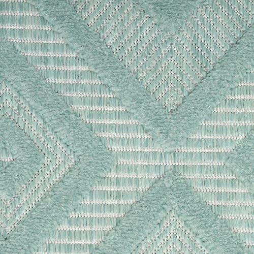 Nourison Home Versatile Aqua Teal 9' x 12' Area Rug - Easy Clean, Non Shedding, Bed Room, Living Room, Dining Room, Kitchen (9' x 12') - color: Aqua Teal, size: 9' x 12' (Rectangular)