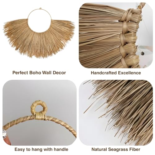 Chicvillage Handmade Wall Basket Set For Boho Decor (Set 3-Piece Sunshine)