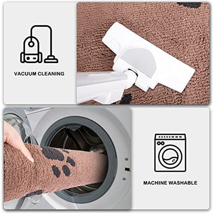 PURRUGS Hallway Runner Rug, 32" x 70", Light Brown - color: Light Brown, size: 32" X 70"