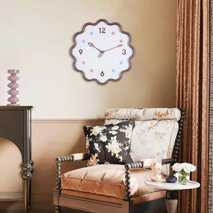 Wall Clock, Modern 14 Inch, Chocolate