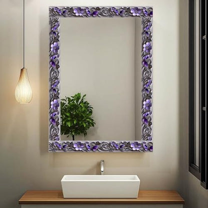 IVN Wallpaper Border Peel and Stick Wall Purple Butterfly Floral 4x196 Inch - color: Purple Butterfly Floral
