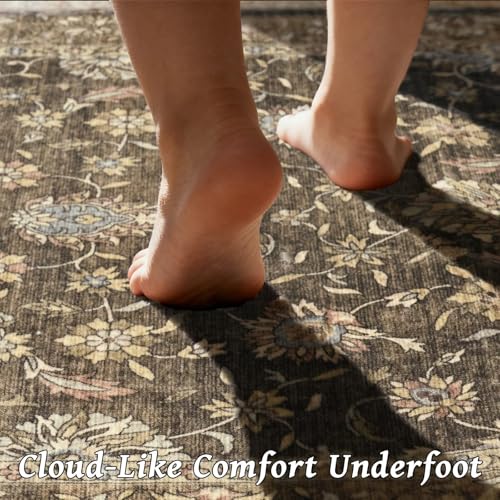 Washable 2x3 Entryway Rug, Non-Slip Door Mat, Mocha/Taupe - color: Mocha/Taupe, size: 2' x 3' (Rectangular)