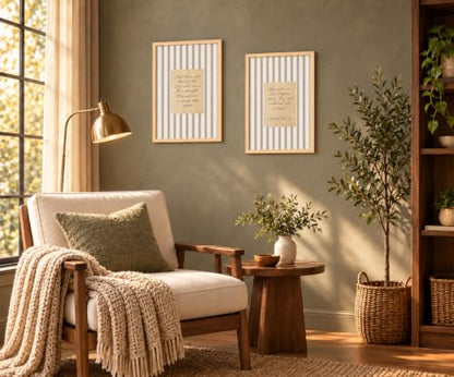 Framed Christian Bible Verse Isaiah 40:31 Canvas Wall Art Set of 2,12×16In - color: Beige, Black, Gold, Cream, Gray, size: 12"L x 16"W