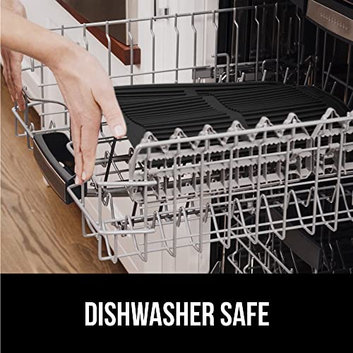 GORILLA GRIP Patented BPA-Free Silicone Dish Drying Mat, 18x16, Black - color: Black, size: 18" x 16", style: Silicone