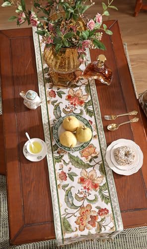 Patdrea Designer Elegant French Velvet Table Runner,12"X87"-Santiago A - color: Santiago a Velvet, size: 12"*87"