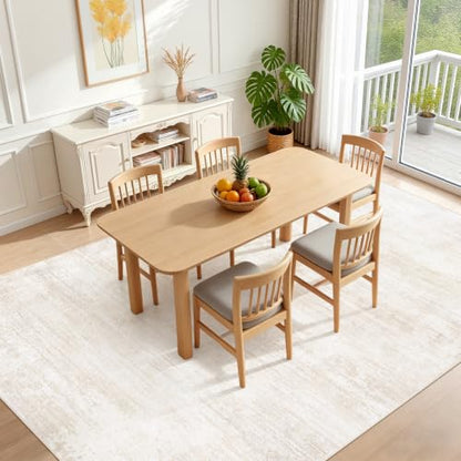 Tosuoka Area Rugs 9x12 Living Room, Washable Abstract Large Rug Beige - color: Beige/Cream, size: 9' x 12' (Rectangular)
