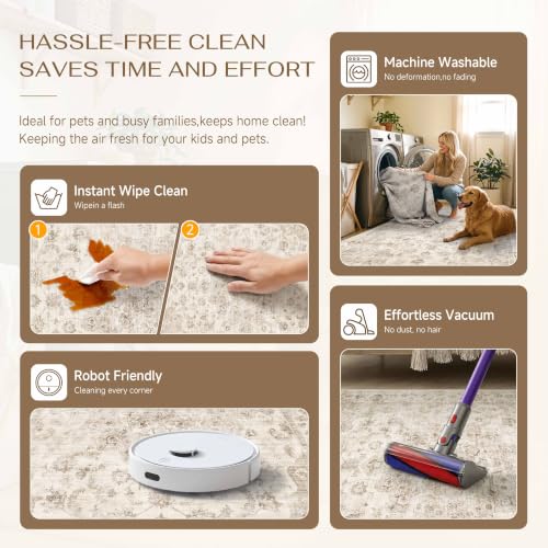 2x4 Beige Neutral Runner Rug - color: Neutral | Beige, size: 2' x 4' (Runner)