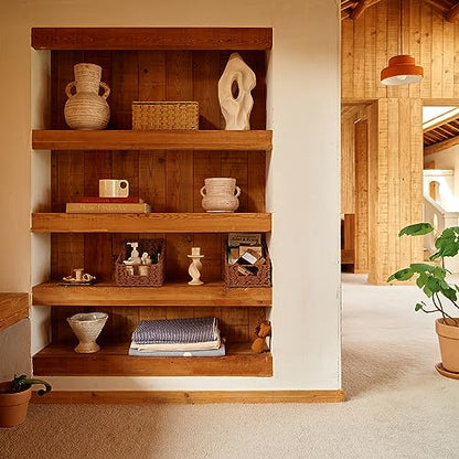 GRANNY SAYS Wicker Storage Baskets, Waterproof Wicker Basket with Handles - color: Brown, size: 2x 10¼"D x 7½"W x 7¼"H