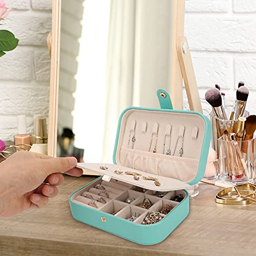 Jewelry Box, Travel Jewelry Organizer Small Jewelry Storage and Organizers - color: green
