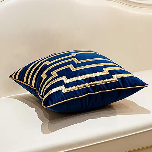 Avigers Throw Pillow Cover 18 x 18 Inch, Blue, Velvet, Hidden Zipper - color: Blue, size: 18" x 18" (Pack of 1)