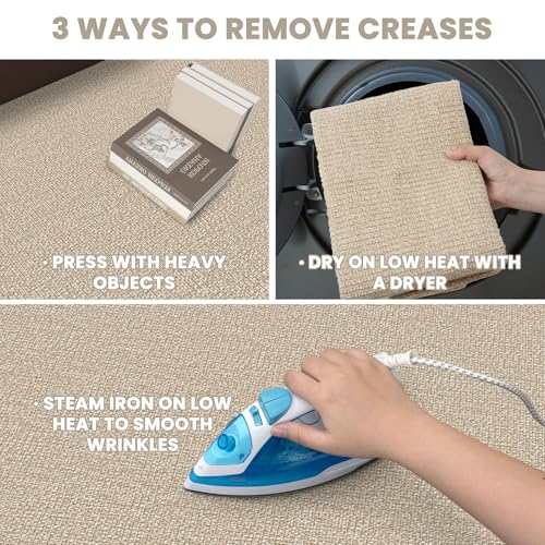 EARTHALL Washable Runner Rug, Non Slip Entry Runner, 2x5 Ft, Sand/Beige - color: Sand/Beige, size: 2' x 5' (Rectangular)