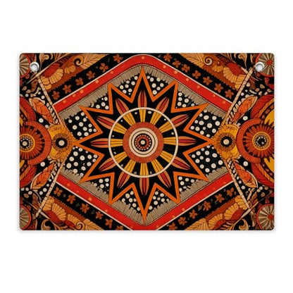 Boho Sunburst Banner Flag Wall Art, Boho Banner Flag Wall Hanging Decor - color: Multi 0661