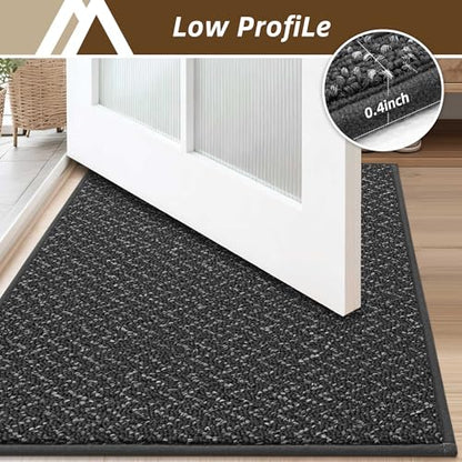 COSY HOMEER Hallway Runner Rugs Non-Slip Washable 2'x5' Dark Grey - color: Dark Grey, size: 2' x 5'