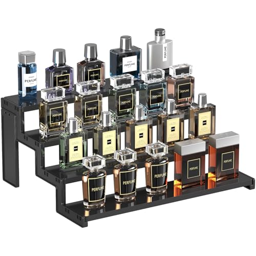 Lifewit 14″ Spice Rack, Perfume Cologne Stand, Tool-Free Assembly, 1 Pcs - color: Black, size: 14″4-Tier,1 pc