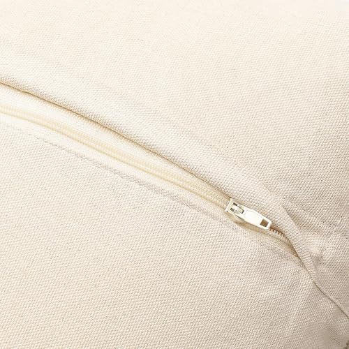 · REDEARTH · Textured Handwoven Throw Pillow Cases - Earthy Fringe Natural - color: Earthy Fringe Natural, size: 18" x 18" (Pack of 2)
