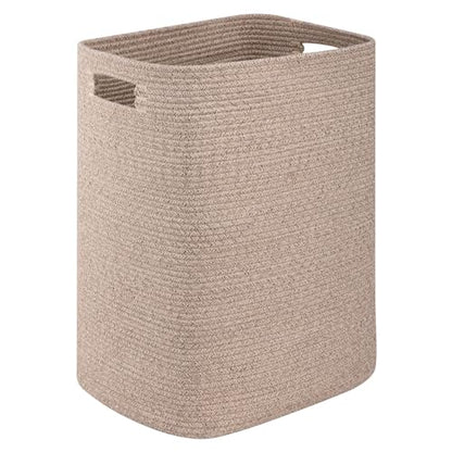 OIAHOMY Laundry Hamper Laundry Basket Cotton Rope Storage Baskets Brown - color: Brown variegated