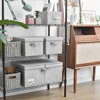 GRANNY SAYS Extra Large Storage Bins with Lids, Closet Bins, Gray - color: Gray, size: Extra Large - 1 Pack