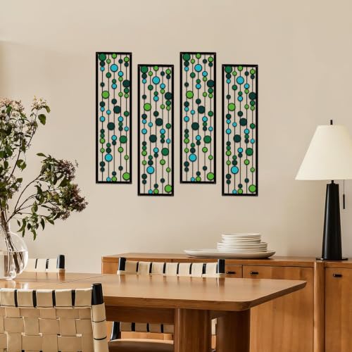 ShxTrade Geometric Metal Wall Decor - color: Green