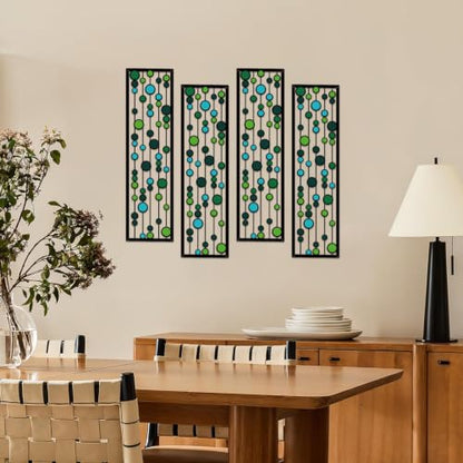 ShxTrade Geometric Metal Wall Decor - color: Green