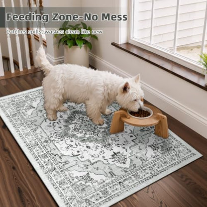 Arenarug 2x3 Washable Entryway Rug, Light Grey - color: Light Grey, size: 2' x 3' (Rectangular)