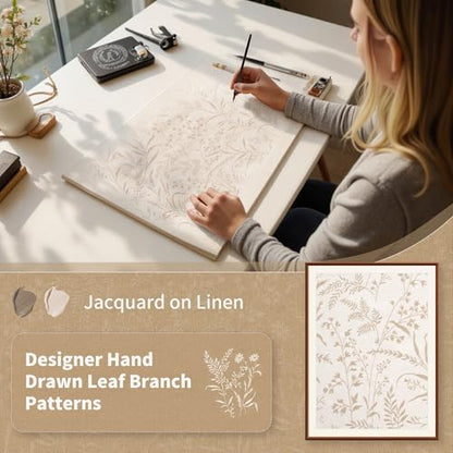 BGment Beige Linen Curtains for Living Room 63 Inch Length 2 Panels - color: Beige, size: 52"W x 63"L (Pack of 2)