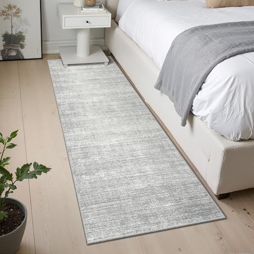 Valenrug 2x8 Runner Rug Non Slip, Washable Rug Runners for Hallways, Grey - color: 01-grey, size: 2' x 8' (Runner)