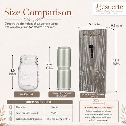 Modern Farmhouse Wall Decor Set of 2, Rustic Grey - color: 13.4"H Grey + Rose