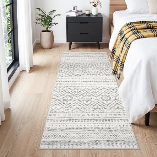 Miukiki 3x6 Runner Rug Washable Hallway Rug Non Slip Entryway Carpet Grey - color: Grey, size: 3' x 6' (Runner)