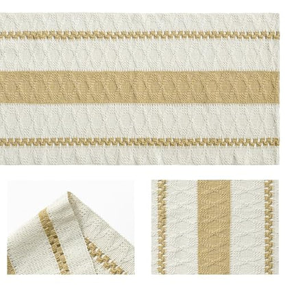 Artoid Mode Burlap Brown Rustic Woven Table Runner 12x60 Inch - color: Burlap Brown, size: 12" x 60", Table Runner