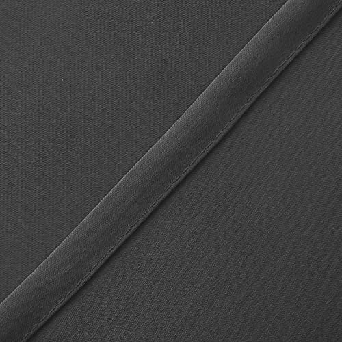 Hiasan Dark Grey Valance Curtains for Window 60 x 18 Inches 1 Panel - color: Dark Grey, size: 60"W x 18"L (Pack of 1)