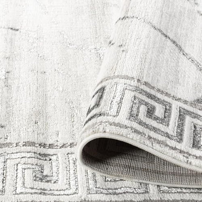 GLORY RUGS Area Rugs Marble 2x7 Cream Gray Carpet Modern Abstract Rug Living Room Dining Bedroom Rug - color: Cream Gray, size: 2' x 7' (Rectangular)