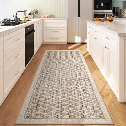 Runner Rug for Washable,Low Pile Kitchen Runner Rug,2x5ft,Beige - color: Beige, size: 2'x5'