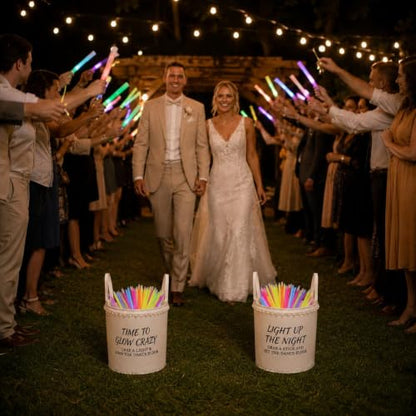 3 Pcs Wedding Baskets with Handles, 15.7in Large & 11.8in Medium Pearl-Trim Felt Baskets | Storage Baskets for Glow Sticks, Flip Flops, Blankets & Favors for Wedding Reception