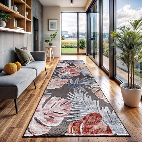 CAMILSON Runner Outdoor Rugs Oriental Retro Traditional Floral Medallion Area Rug 2x7 Non-Shedding Stain Resistant Indoor Carpet for Bathroom Hallway Kitchen Office (2 x 7 / Brown) - color: 3002 Brown, size: 2' x 7' (Rectangular)