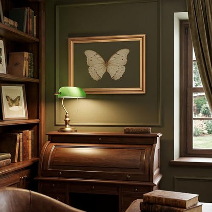 EJPFOGV Butterfly Framed Canvas Wall Art Dark Green Background 12x16 inches - color: Butterfly, size: 16"L x 12"W