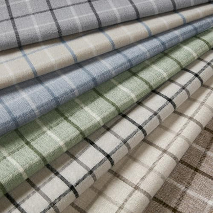 Madison Park Plaid Window Curtain, 1 Panel, 50x95 Natural, Top Tab - color: Faux Leather Tab Top, Natural, size: 50"W x 95"L (Pack of 1)