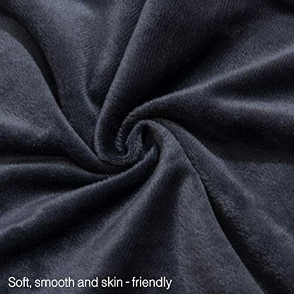 NTBAY Toddler Velvet Pillowcases, Set of 2, Zipper, Charcoal Grey - color: Charcoal Grey, size: 18" x 13" (Pack of 2)