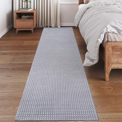 YDKGL Kitchen Runner Rug Mat Non Slip Hallway Runner Washable Gray 2x6 ft - color: A- Light Grey, size: 2' x 6'