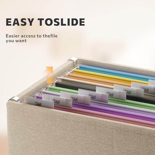 FHSQX 2Pack File Box with Lid, Beige, 14 x 9.3 x 10.9 in - color: Beige, size: 14 x 9.3 x 10.9 in (2Pack)