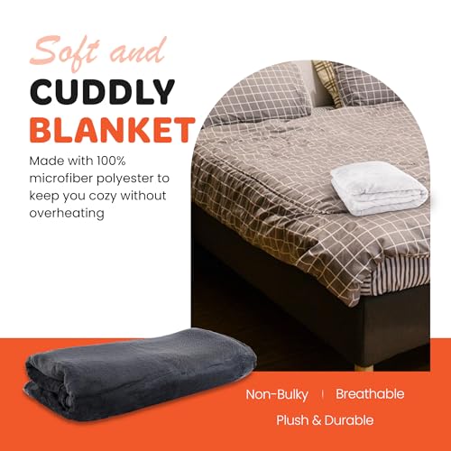 Mintra Home Throw Blanket for Couch, Soft Polyester Fleece Blanket, Cozy Lightweight Fuzzy Fall Décor Throw Blankets for Bed/Bed Cover/Couch Cover, 60” x 80” (M, Mocha) - color: Mocha, size: 60in x 80in (M)