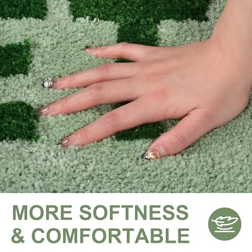 Zeeinx Get Naked Bath Mat Cute Bathroom Rugs Sage Green Bath Mat 20”x32” - color: Sage Green, size: 1'8" x 2'8" (Rectangular)