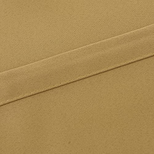 INLINAS Blackout Curtains with Sheer Overlay, Gold, 37x63 Inches - color: Gold, size: 37"W x 63"L (Pack of 2)