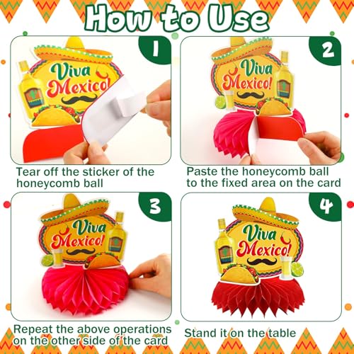 10Pcs Fiesta Party Decorations Mexican Cinco De Mayo Centerpieces - style: Fiesta Style