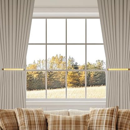 Groleca 2 Pack Curtain Tiebacks and Holdbacks, Curtain Holder, Gold - color: Gold