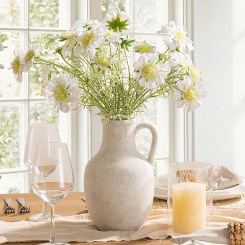 Vanselia Ceramic Flower Vase Home Table Decor Living Room Farmhouse 10 in - color: 10" Rustic