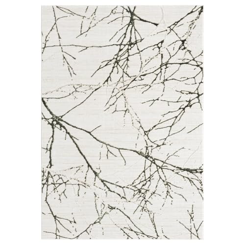 LUXE WEAVERS Modern Abstract Non-Shedding Area Rug Green 5x7 - color: Green, size: 5' x 7' (Rectangular)