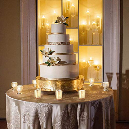 Volens Gold Party Decorations 72pcs, Mercury Glass Votive Candle Holders - color: Gold--72pcs