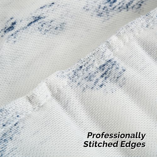 FUTEI Pack of 2 Faux Fur Throw Pillow Covers 12x20 Inch, Blue White - color: Blue White, size: 20" x 12" (Pack of 2)