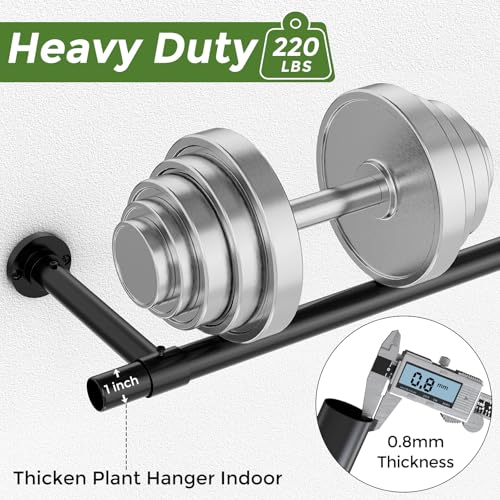 Window Plant Hanger Indoor, 64 Inch Heavy Duty Plant Hanging Rod - size: 64 Inch