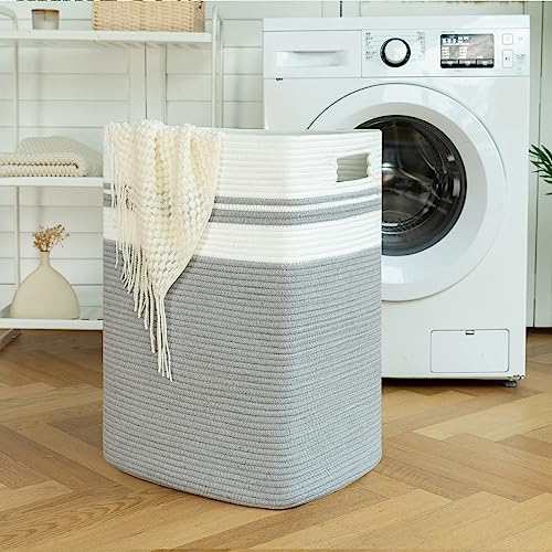 OIAHOMY 91L Laundry Hamper, XXXLarge Collapsible Laundry Basket Gray - color: Gray, size: 16*15*24